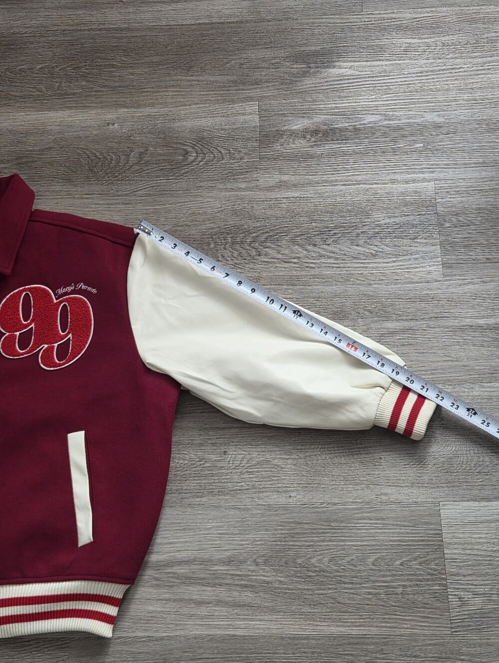 Macy’s Thanksgiving Day Parade 2025 Varsity Jacket NWT Adult L Tibetan Red. - Picture 8 of 9